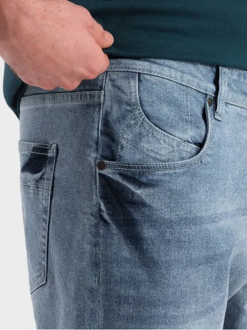 Osnovne modre jeans kratke hlače V1 SRDS-0145