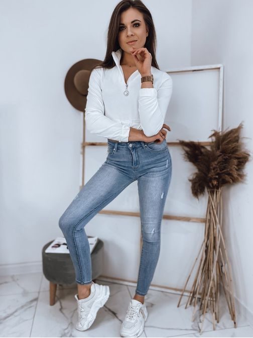 Udobne nebeško modre ženske kavbojke Giorgia