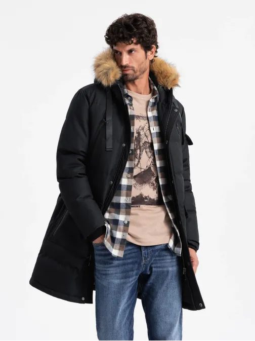 Zimska črna parka V2 JALP-0182