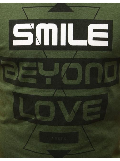 Zelena majica SMILE BEYOND LOVE