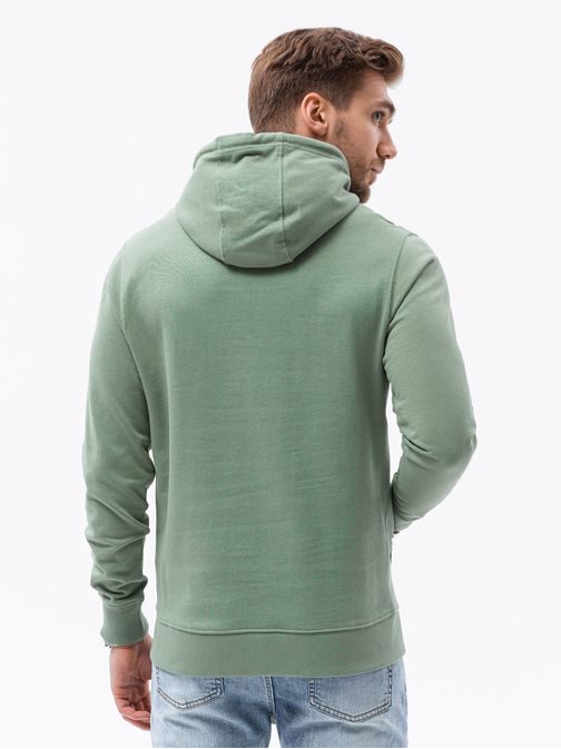Trendovski zelen pulover B1147