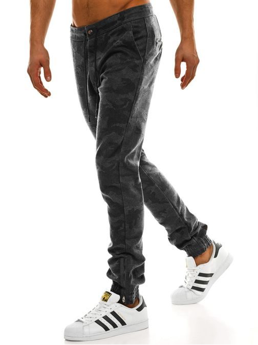 Stilske jogger hlače v grafit barvi XZX-STAR 8739