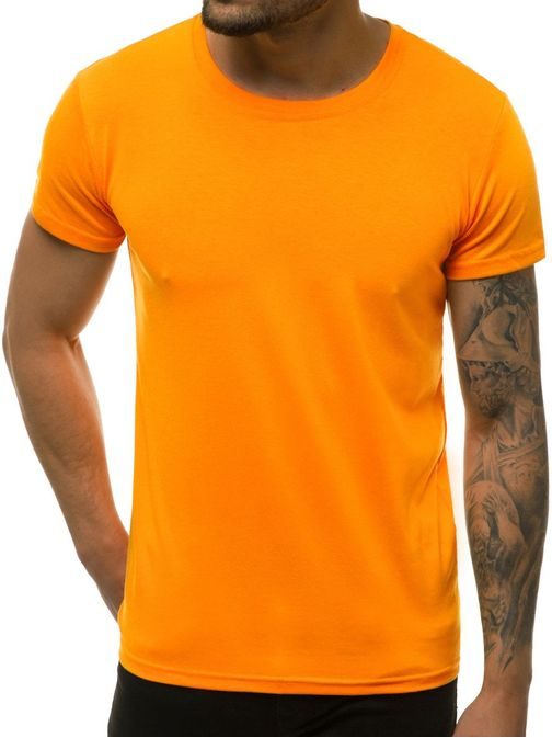 Preprosta svetlo oranžna majica JS/712005/69Z
