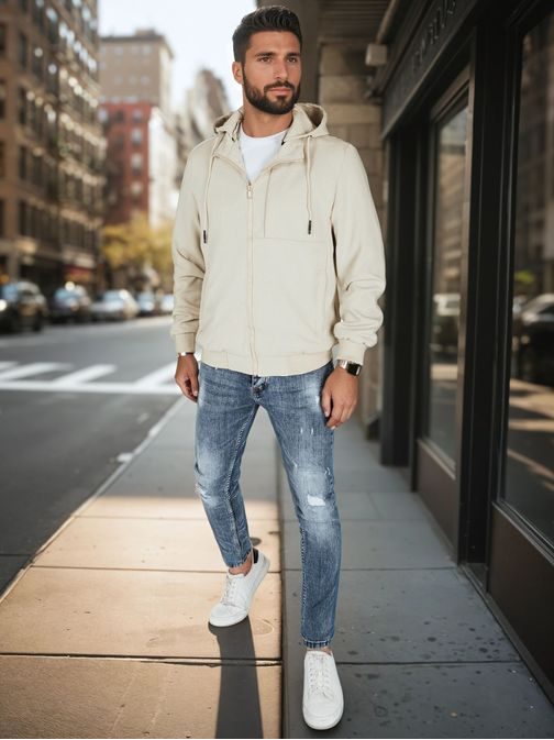 Brezčasna bež tanek moška jakna