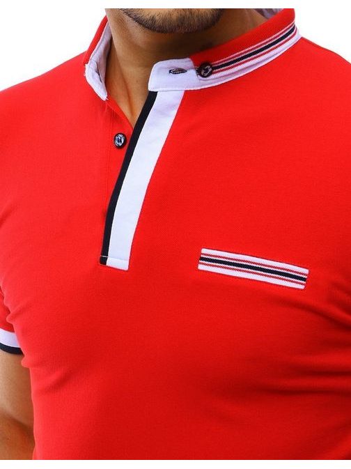 Trendovska polo majica v rdeči barvi