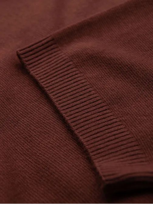 Rjava moška pletena majica V4 TSCT-0252