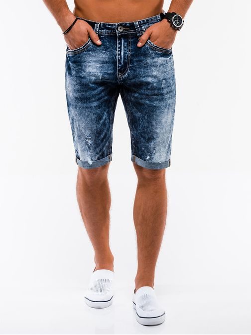 Temno modre jeans kratke hlače w216