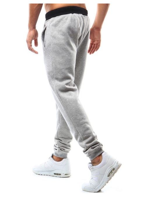 Trendi moške trenirke v sivi barvi