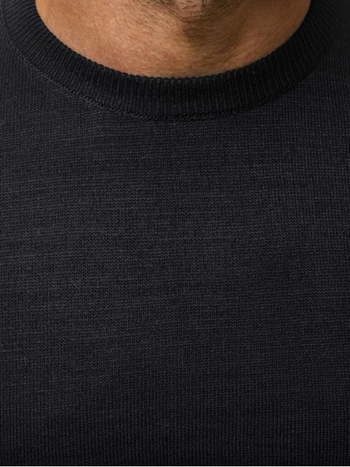 Preprost črn pulover O/KS03Z