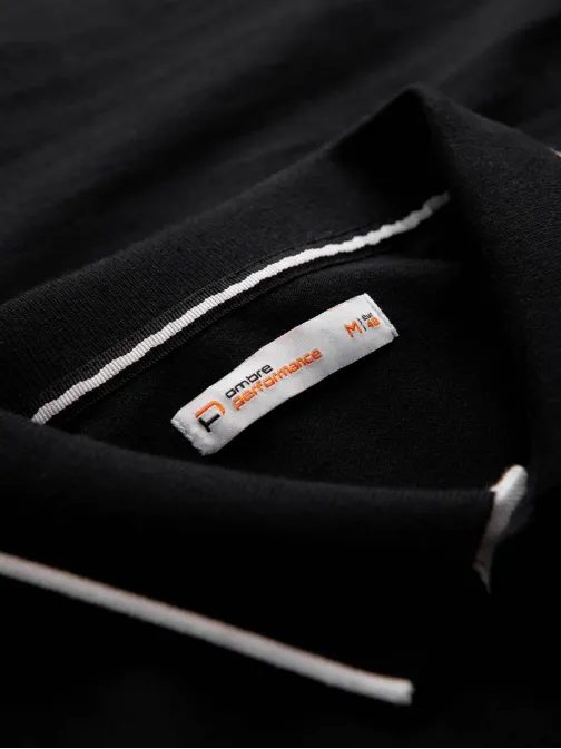 Atraktivna črna polo majica V2 POSS-0127