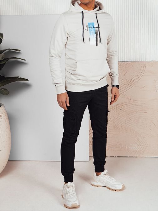 Privlačna siva majica s kapuco