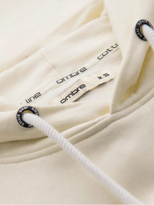 Modna krem majica s kapuco SSBN-0270