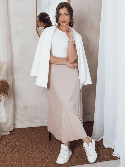 Edinstveno žensko plisirano krilo svetlo rožnata Ceril