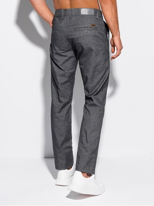 Elegantne sive chinos hlače P1269