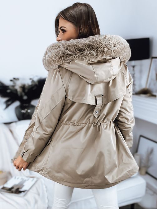 Ženska trendovska jakna v bež barvi Megi