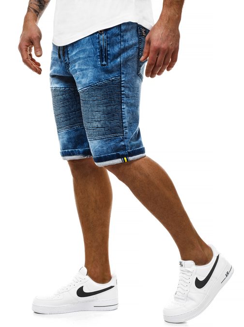 Moške jeans kratke hlače modre OZONEE RF/HY320/3