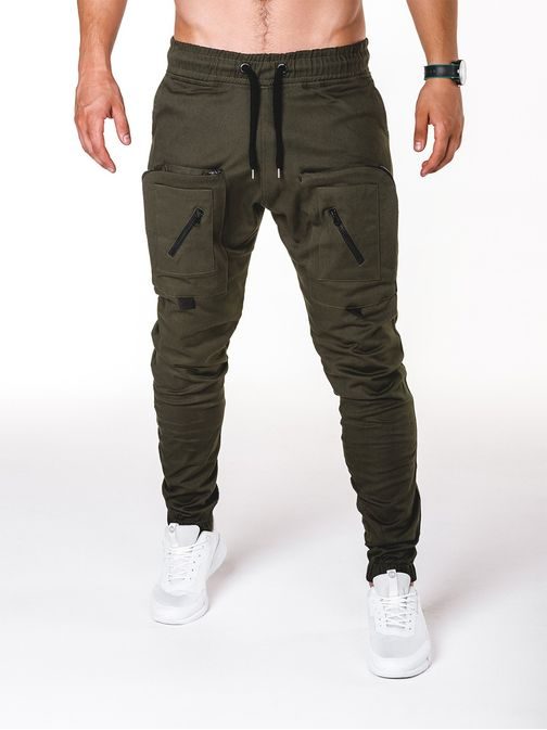 ORIGINALNE JOGGER HLAČE KAKI P705