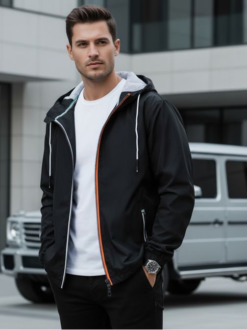 Edinstvena prehodna črna jakna