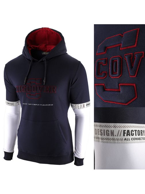 Temno moder pulover SRPH - Men's Lifestyle