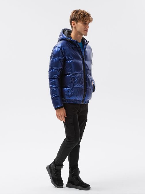 Trendovka modra zimska jakna C463