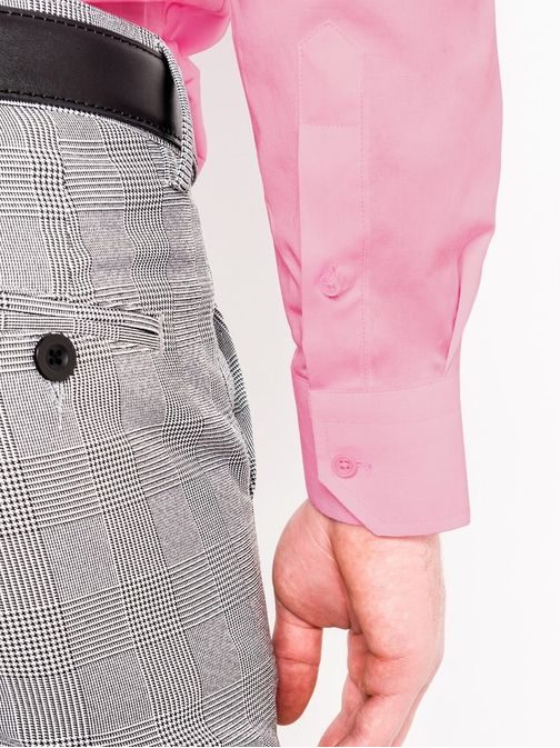Elegantna srajca v rožnati barvi k219