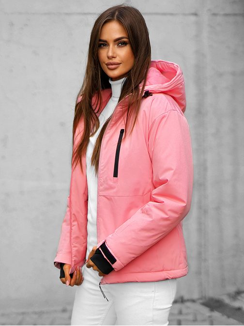 Svetlo rožnata prijetna ženska zimska bunda JS/HH012/25Z