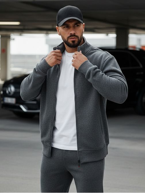 Udobna antracit preprosta jopa