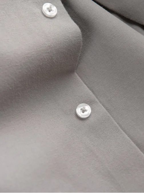 Moška siva srajca z žepom na prsih V1 K694