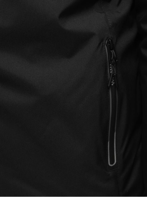 Edinstvena črna zimska jakna s kapuco