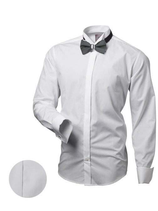 Elegantna bela moška srajca V044