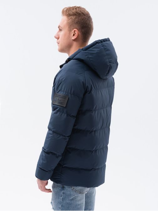 Temno modra zimska jakna C502