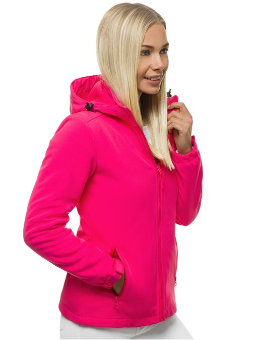 Stilska nasičeno rožnata ženska softshell jakna JS/HH018/28