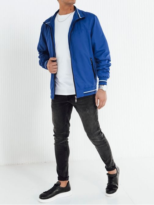 Edinstvena modra prehodna trendovska jakna