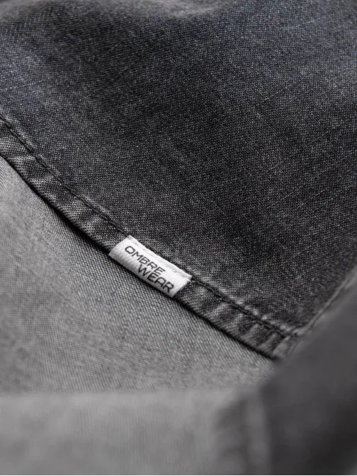 Jeans črna moška srajca V3 SHDS-0115