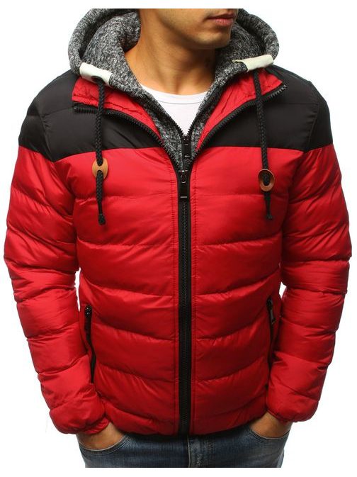 Zimska moška rdeča jakna