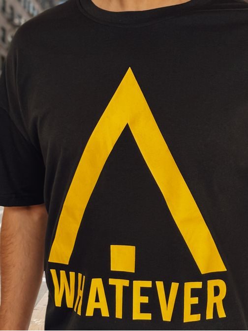 Črna moška majica s posebnim napisom