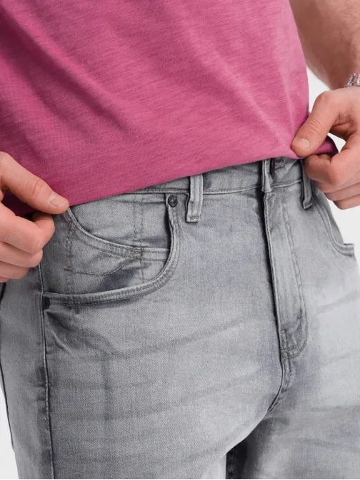 Osnovne sive jeans kratke hlače  V2 SRDS-0145