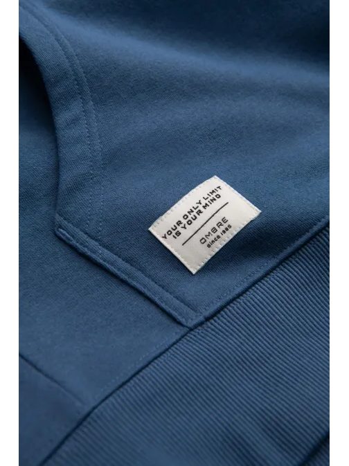 Brezčasen temno moder pulover V4 SSBN-0177