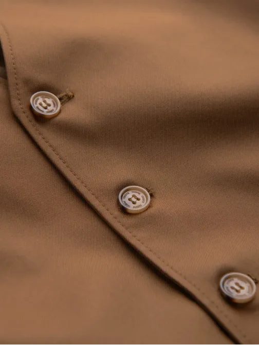 Trendovski caramel elegantni telovnik V1 BLZV-0112