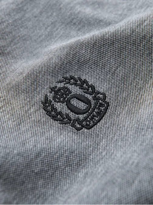 Črna polo majica s kontrastnim ovratnikom V1 POSS-0109