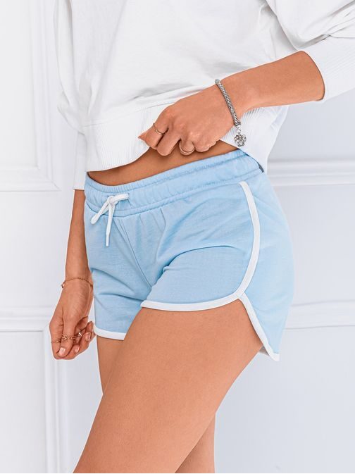 Udobne ženske svetlo modre kratke trenirkine hlače WLR010