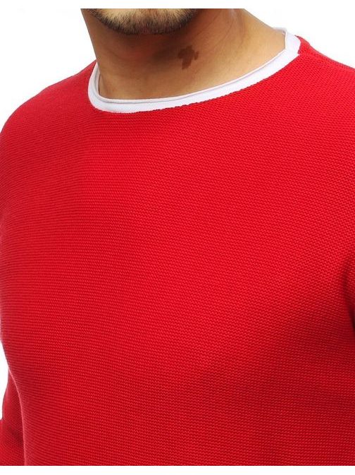 Trendovski pulover v rdeči barvi