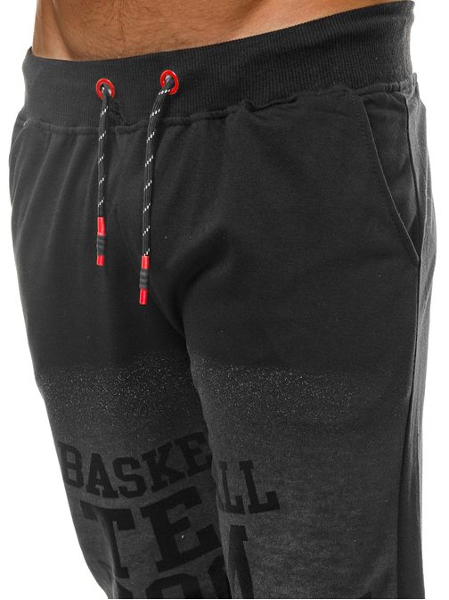 MODNE JOGGER HLAČE ZA PROSTI ČAS ČRNE JS/KK300130