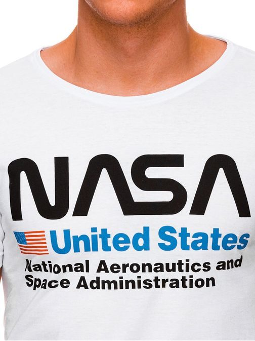 Bela majica NASA S1436 - Pravimoski.si