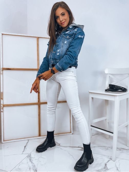Stilska ženska jeans jakna Boost nebeško modra