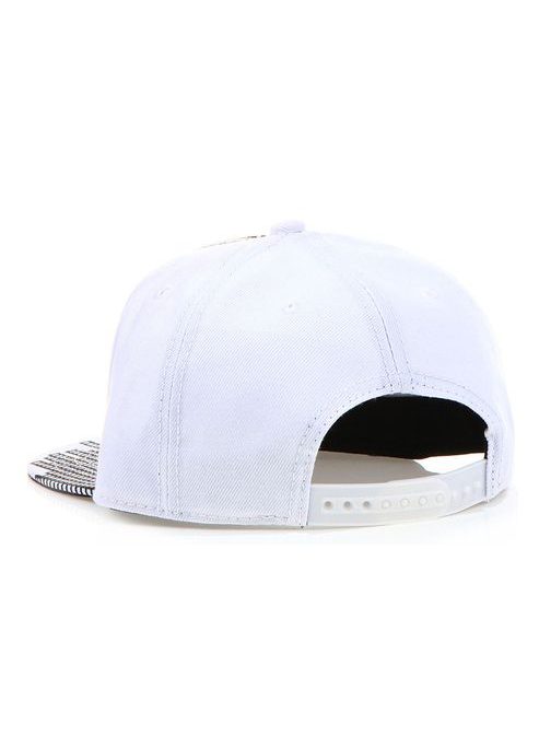 Bela snapback kapa z vzorci