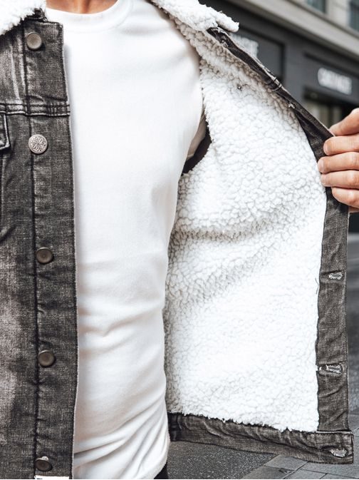 Originalna črna prehodna jeans jakna