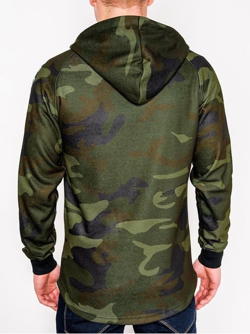 Popoln zelen army pulover b741