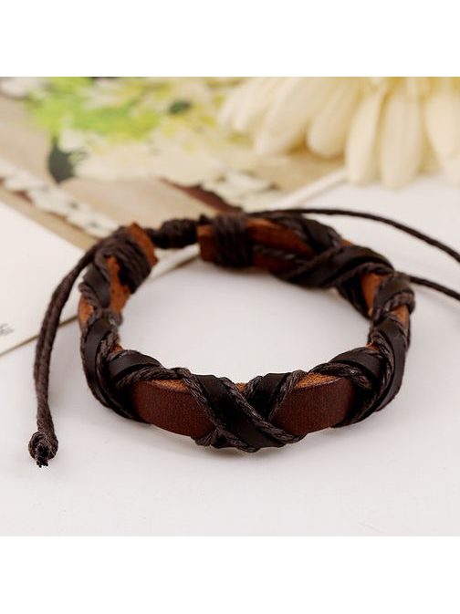 Trendovska rjava moška zapestnica