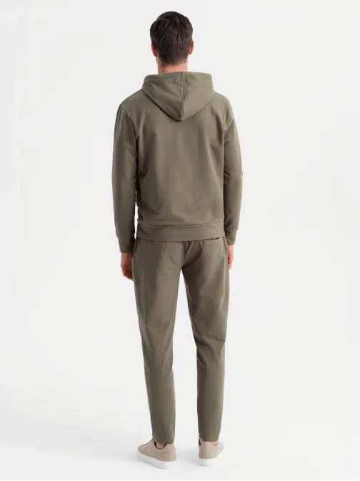 Oljčna moška športna obleka (majica in hlače) V4 Z107